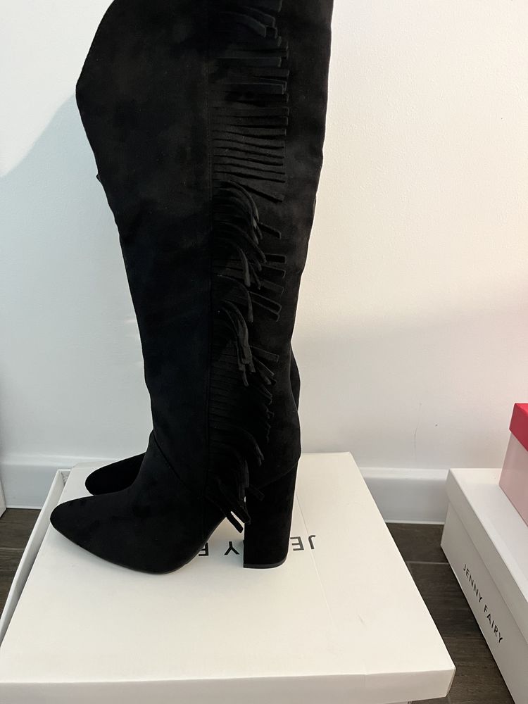 Cizme inalte noi- imitatie piele