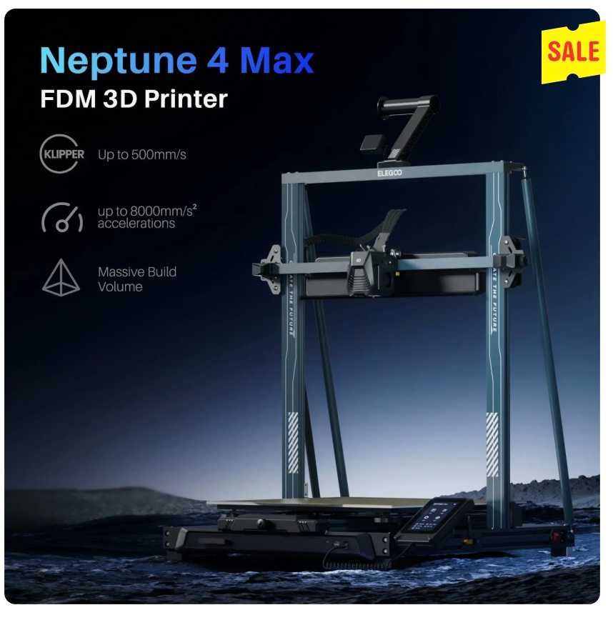 срочно Новый 3D принтер Elegoo neptune 4 Max