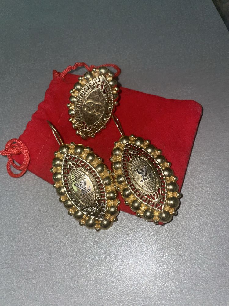 Vand aur 14K set complet cercei si inel