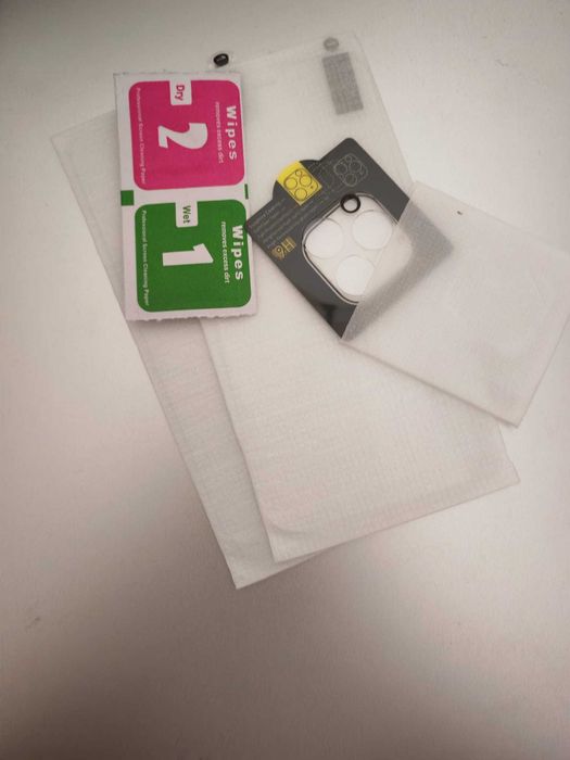 Set 2 folii de sticlă iPhone 12 Pro + protecție camere