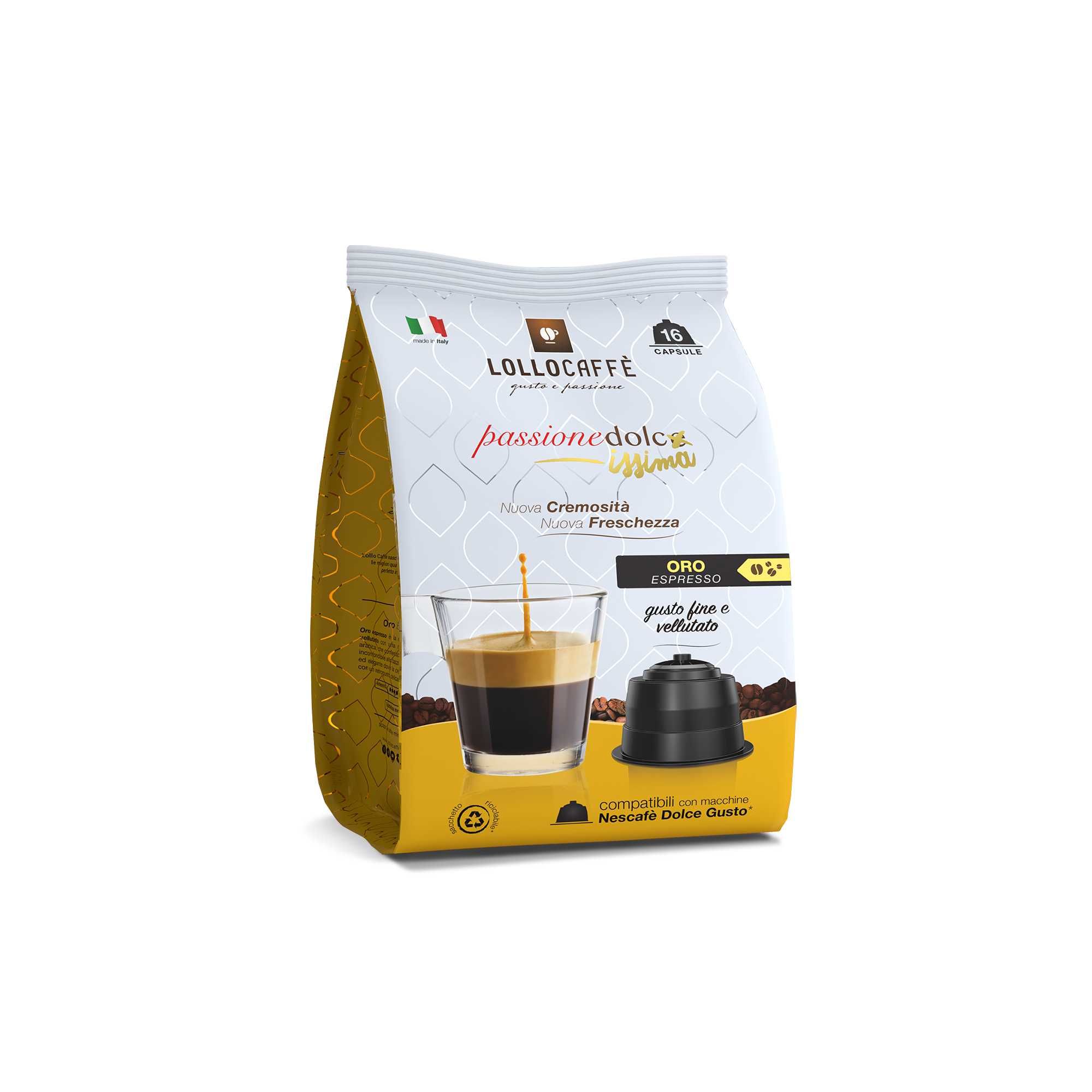 Кафе капсули за "Dolce Gusto" на марката Lollo Caffé