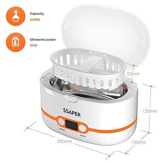 Ултразвукова почистваща машина за дома, очила, бижута, часовници и др.