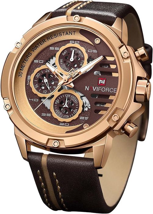 Ceas militar sport NAVIFORCE pentru bărbați,quartz,nou