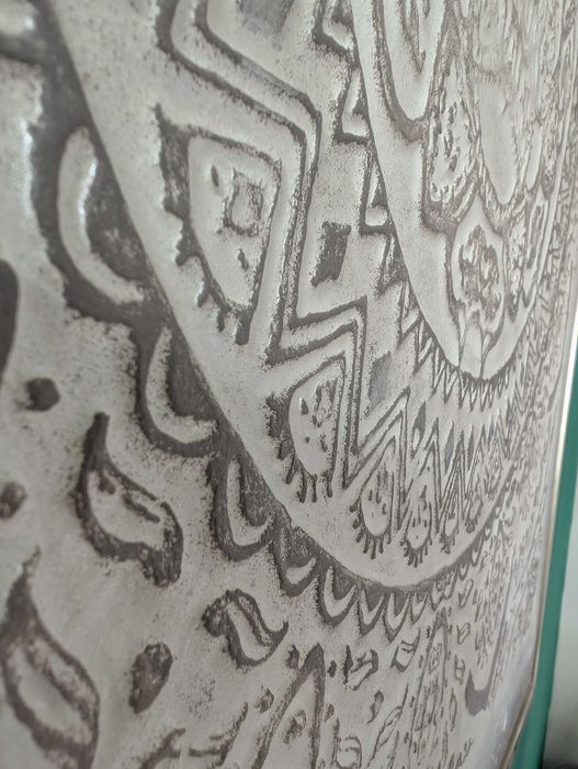 Tablou mare texturat, pe panza, cu rama, 100 cm, mandala abstract