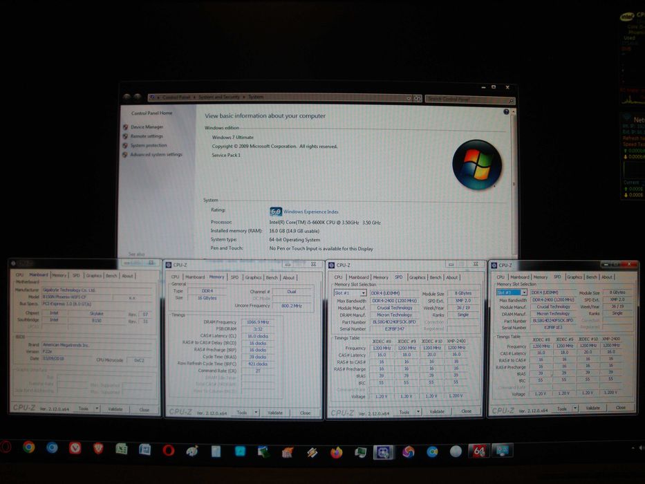 Kit memorie ram DDR4 16GB Ballistix Micron XMP 2400 Mhz CL16 1.2v