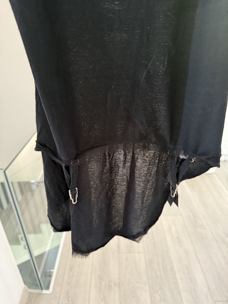 Murmur top negru masura xs cu portjartiere