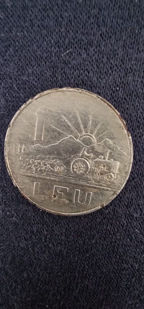 Moneda 1 leu 1966