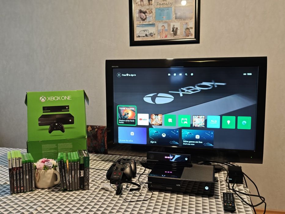 Продавам Плазма и xbox one с Игри