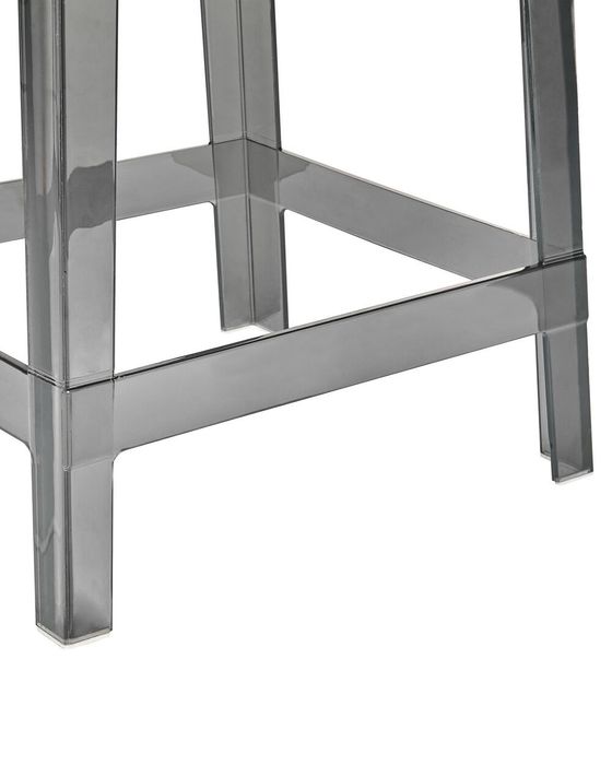 NOU Set două scaune bar WELLINGTON, transparent negru