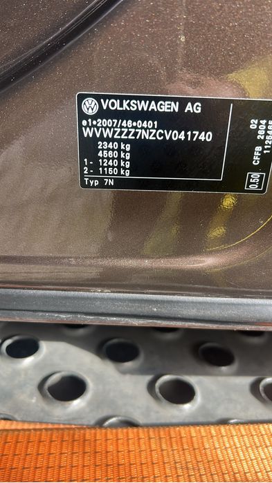 Vand VW Sharan Match 2012 Diesel 184500 Km