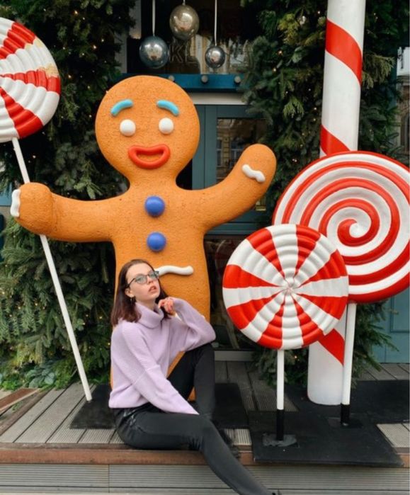 Новогодние оформление из пенопласта, пластика