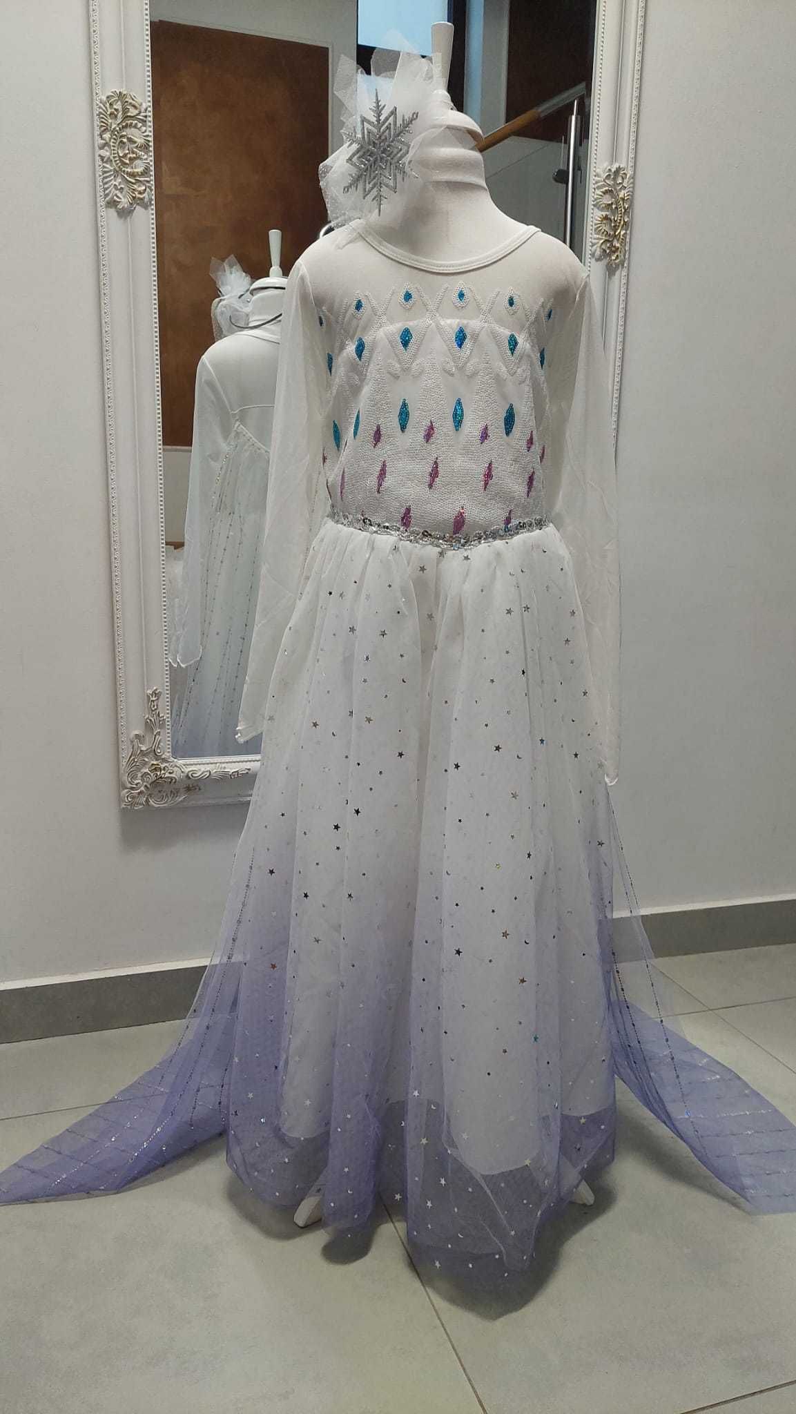 Rochita Printesa Ghetii Elsa Frozen Craiasa Iernii Serbare Carnaval