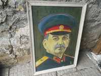 Голям портрет на Сталин 93х67см
