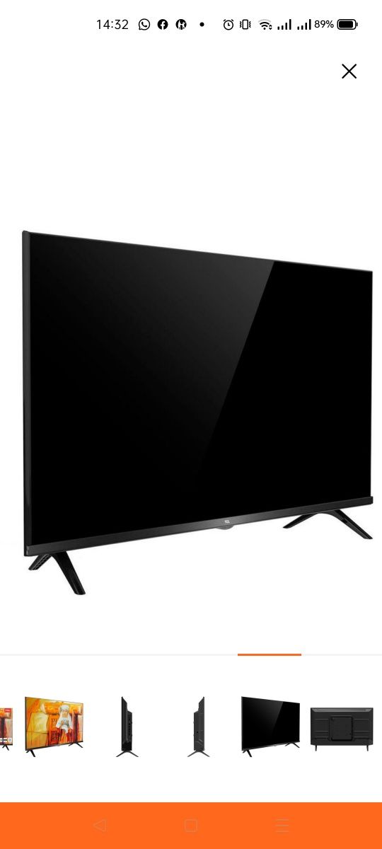 Продается телевизор TCL,  диагональ  40см, новый, в упаковке