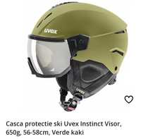 Casca protecție ski uvex instinct viso, verde kaki