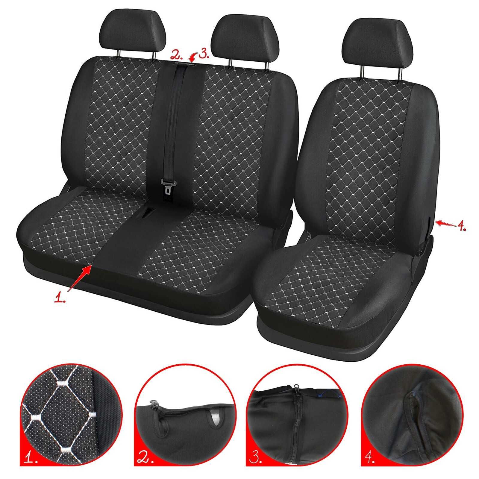 Тапицерия Капитоне за Renault Trafic 2001-2014 Рено Трафик 2+1 3 цвята