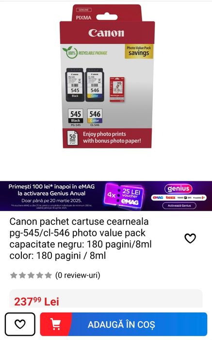 Cartuse Canon set