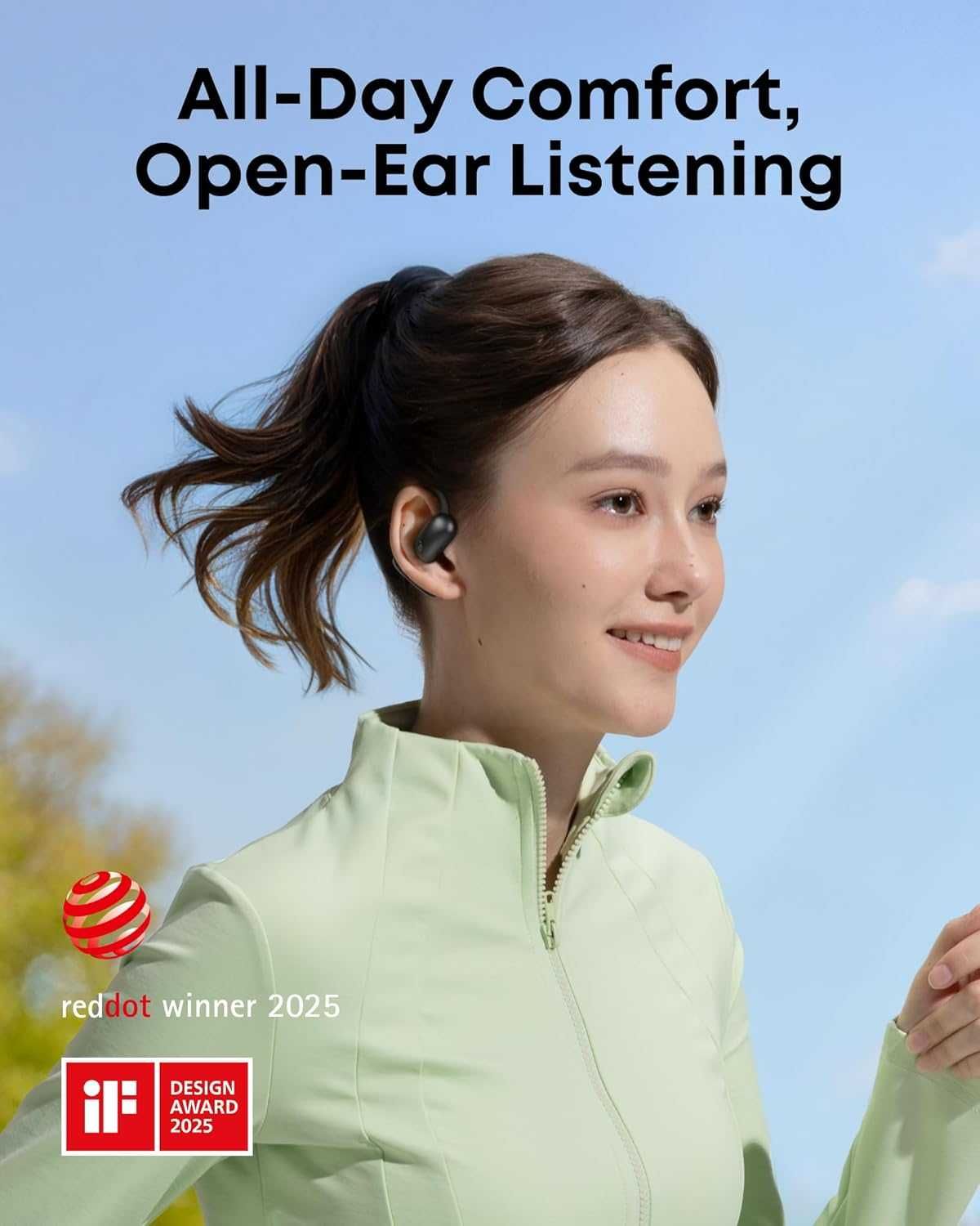 Anker Soundcore AeroFit 2 спортни TWS Open-Ear слушалки