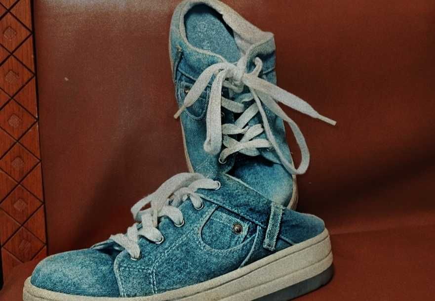 Teniși slip-on denim