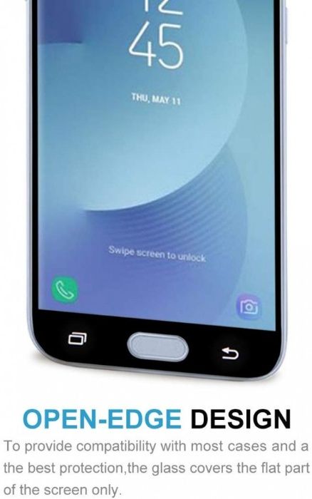 Folie de sticla Samsung Galaxy J7 2017, 5D FULL GLUE Negru