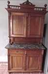 Credent  antic lemn sculptat,blat marmora