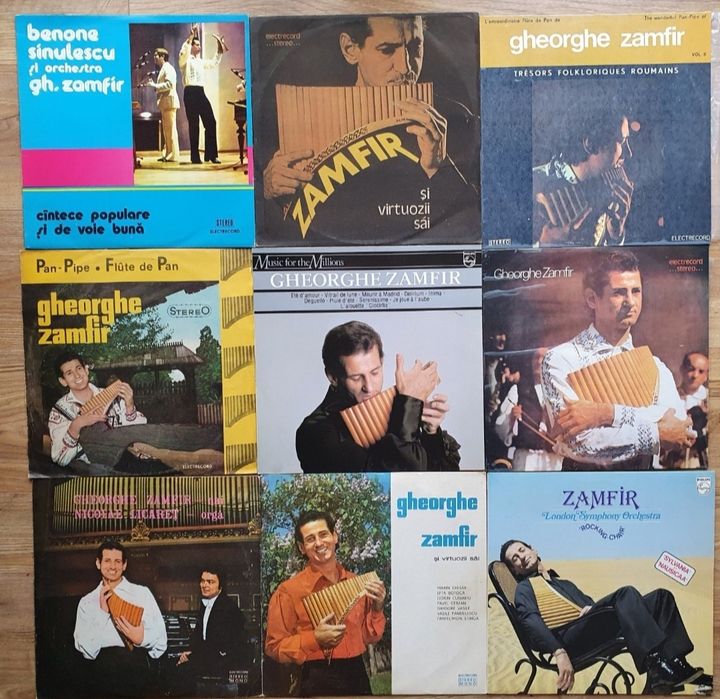 Discuri Vinil Cintece Patriotice Colinde G. Zamfir George Enescu Basme