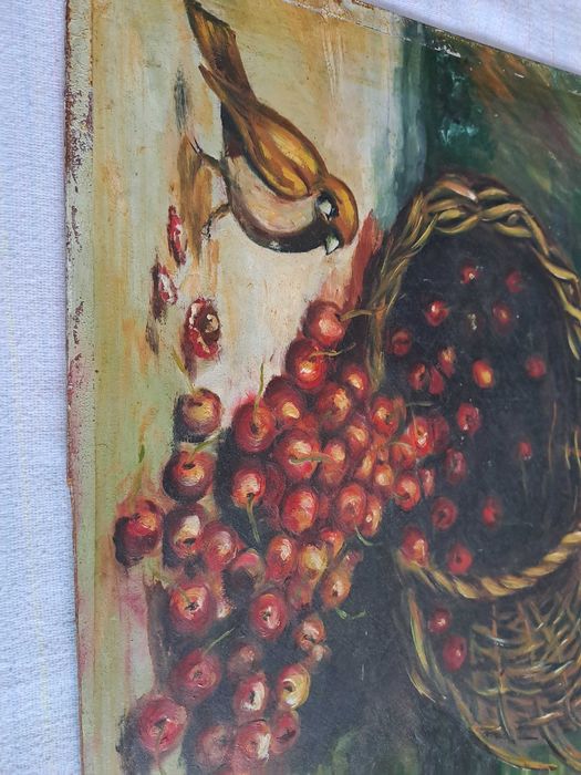 tablou pictura veche romaneasca semnata