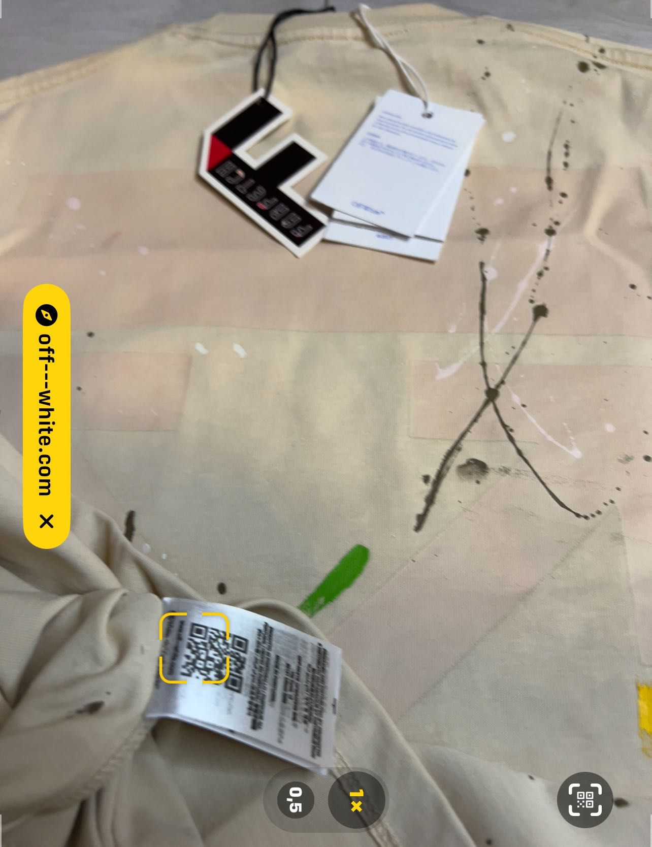 Tricou off white new model crem color 2025