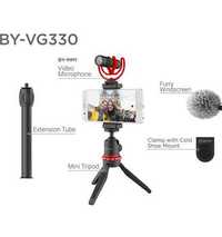 BOYA BY-VG330 Vlogger Kit cu microfon BY-MM1, Mini trepied, cold shoe,