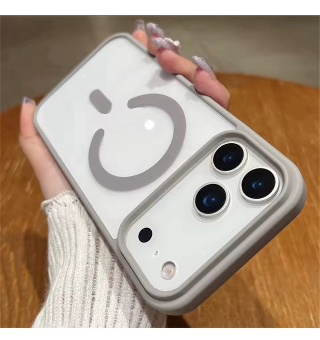 Husa Magnetica cu Spate Clar Tare - Iphone 17 17 PRO 17 PRO MAX 17 AIR