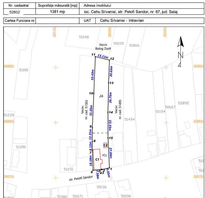 Casă + teren de vânzare