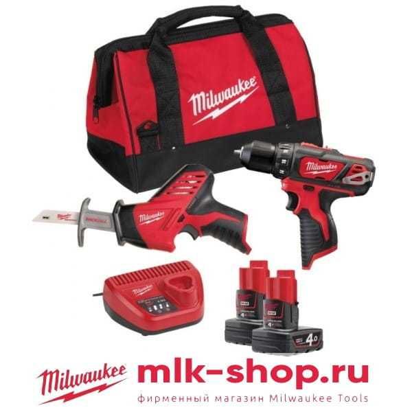 Набор инструментов Milwaukee М12 ВPP2В-402В