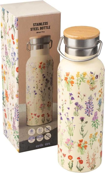 Sticlă termică reutilizabilă din inox, 500 ml, colecția Wild Flowers