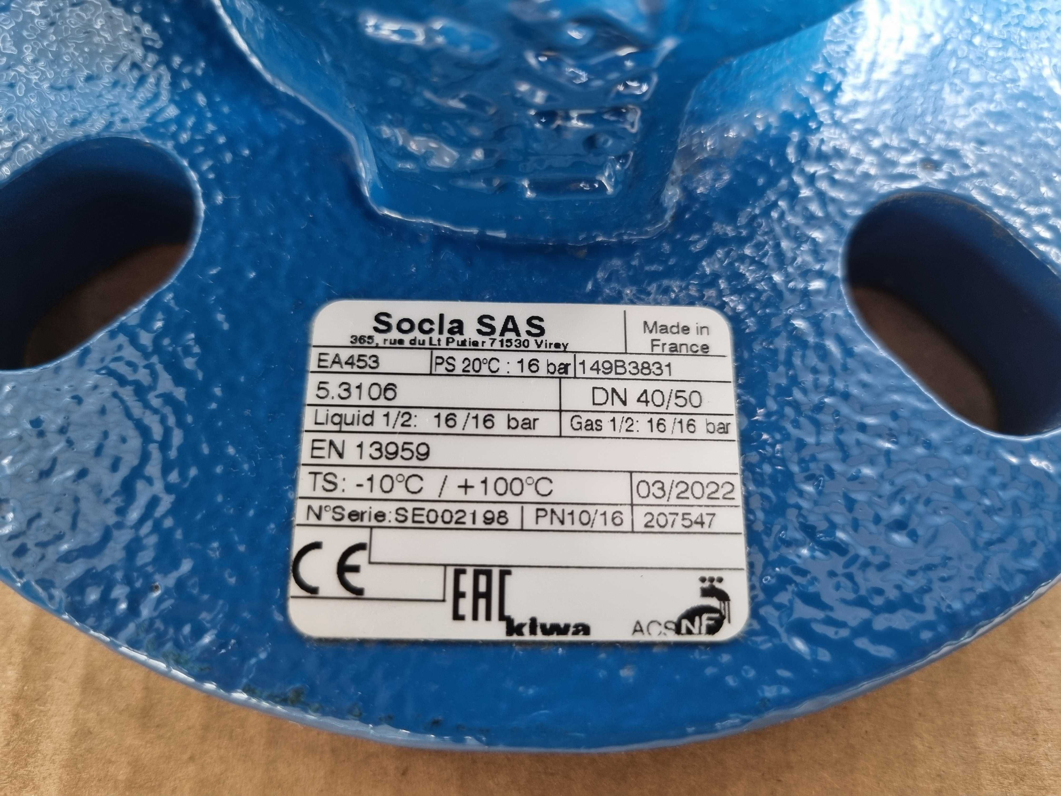 Socla EA453 - Възвратни клапани