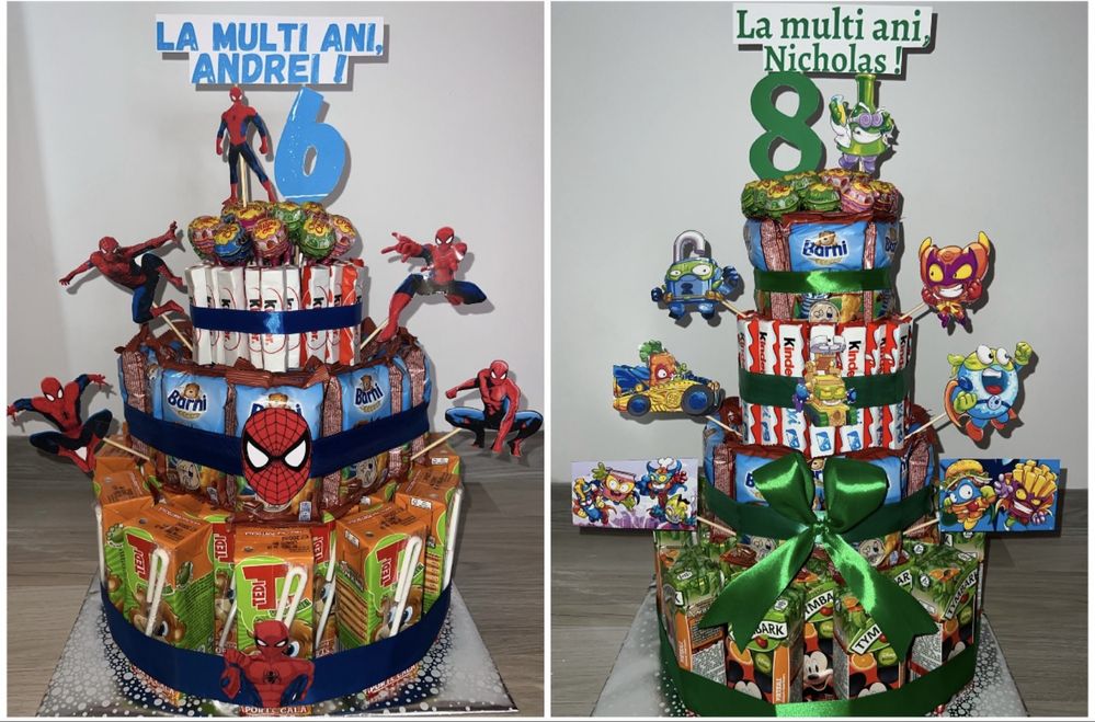 Tort personalizat din dulciuri