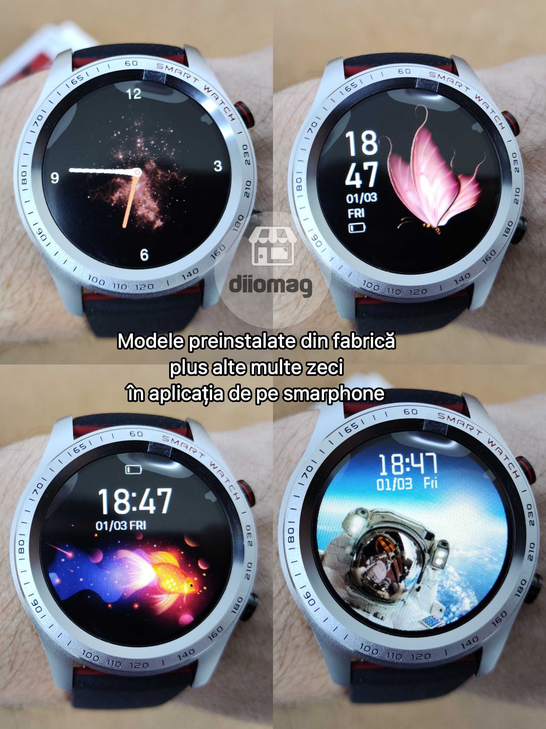 Ceas smartwatch ZM07 Pro cu IPS HD, incarcare magnetica, carcasa aliaj
