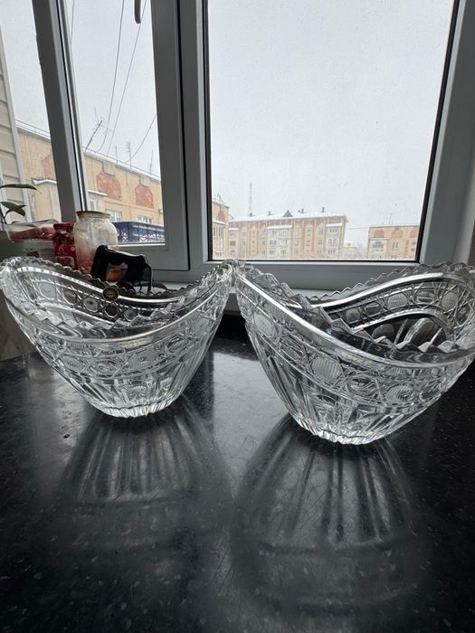 Хрустальная ваза для фруктов