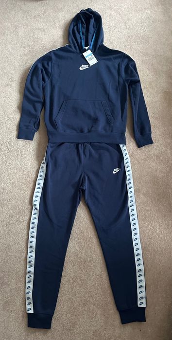 Нов Мъ Нов Мъжки Екип Nike Zeus нFleece Club Tracksuit Hoodie Joggers