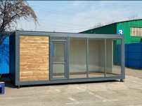 Container cu Lambriu STOC cafenea Magazin fast-food 2,4x2,4M
