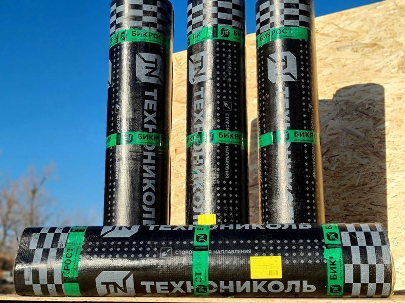 Унифлекс, бикрост, рубероид. Гидроизоляция, мягкая кровля, толь