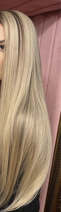 Extensii blond ombre