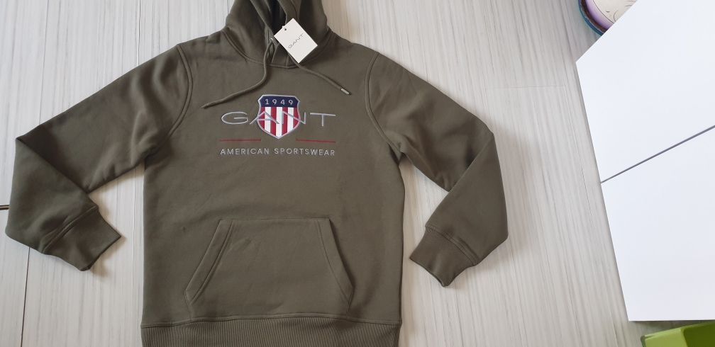 GANT Shield Hoodie Mens Size M НОВО! ОРИГИНАЛ! Мъжки Суичър!