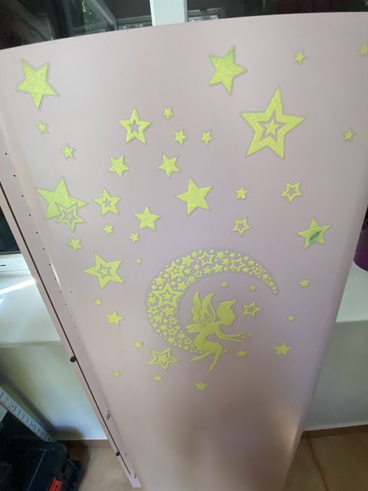 Dulap comoda Ikea copii Busunge roz pal mobilier