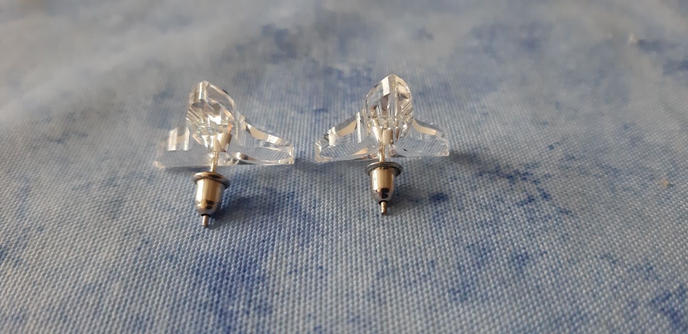 Комплект обеци и висулка с кристали Swarovski и чифт сребърни обеци