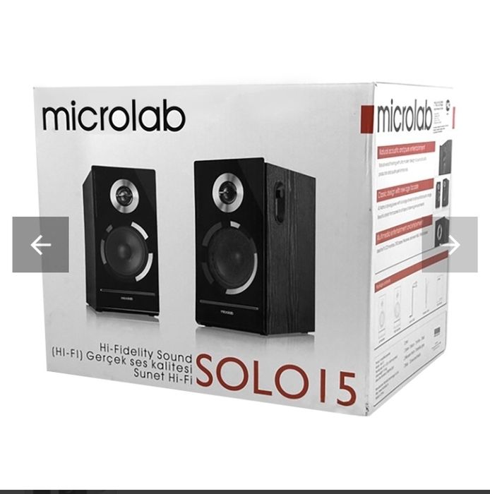 BOXE Stereo Microlab Solo 15 80w plus receiver Bluetooth.