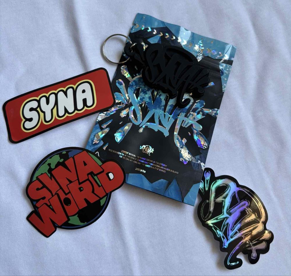Syna World T-shirt (White / blue graffit) / Суна тениска