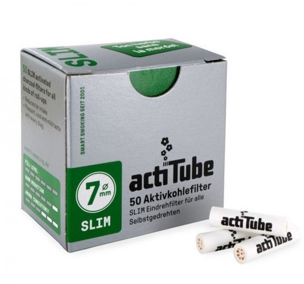 Filtre actiTube Slim 7mm carbon activ x50