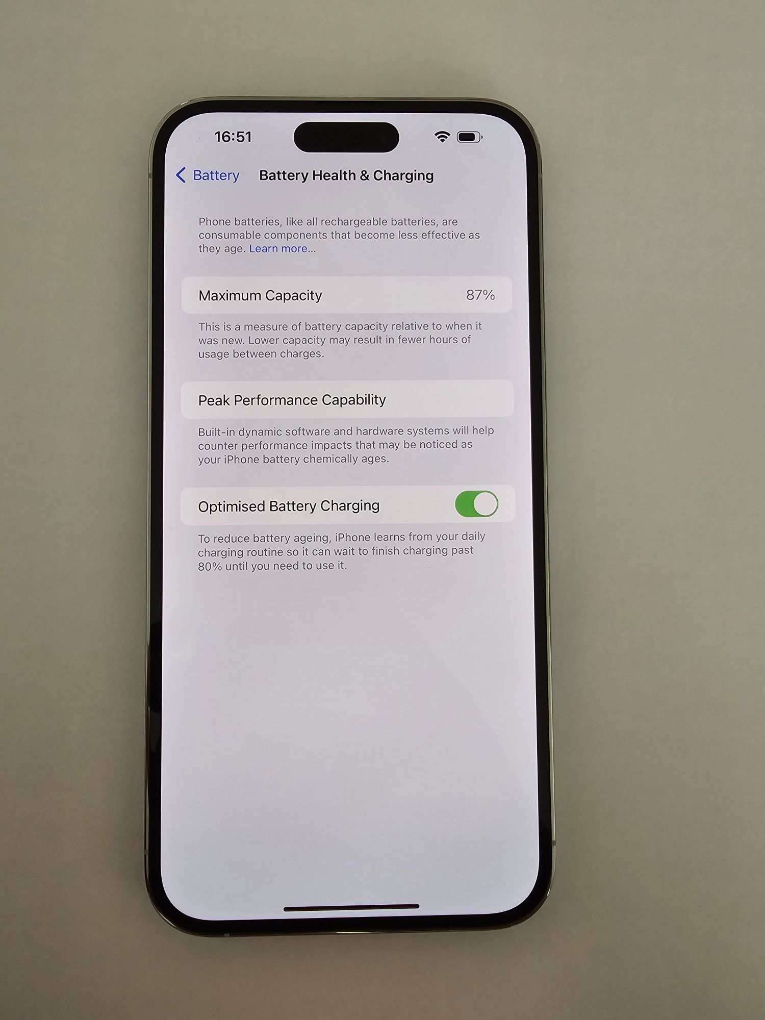 Iphone 14 Pro Max  256Gb Silver / Като Нов / + Оригинално Зарядно