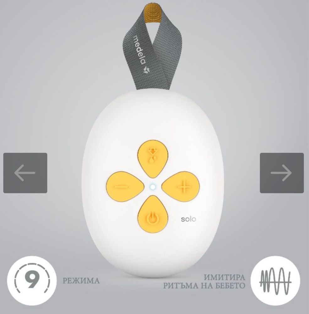 Електрическа двуфазна помпа за кърма Medela Solo