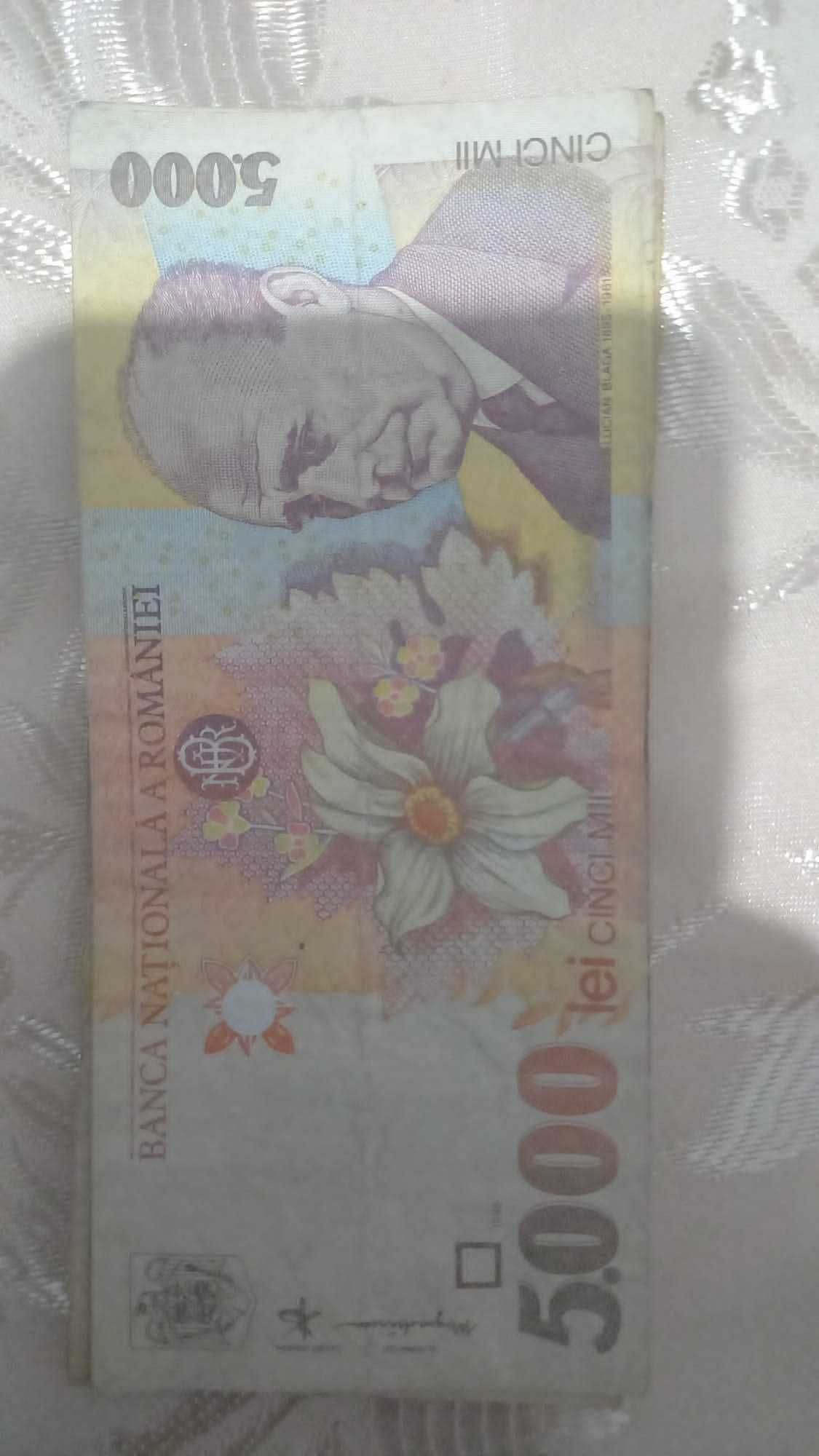 Bancnota 5000 lei anul 1998